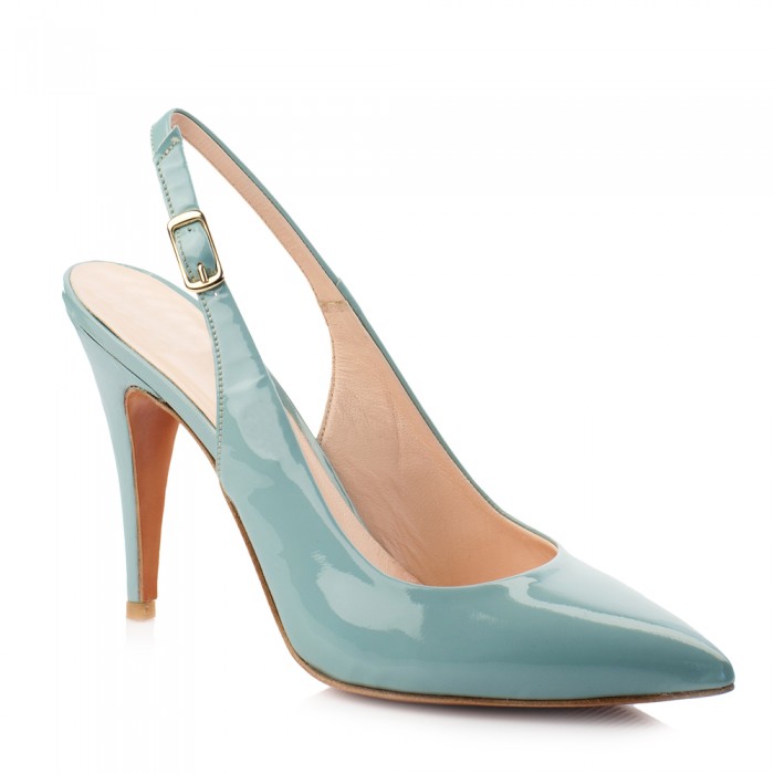 Turquoise high heel