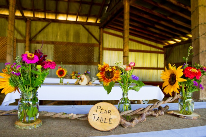 Wildflowers wedding decoration