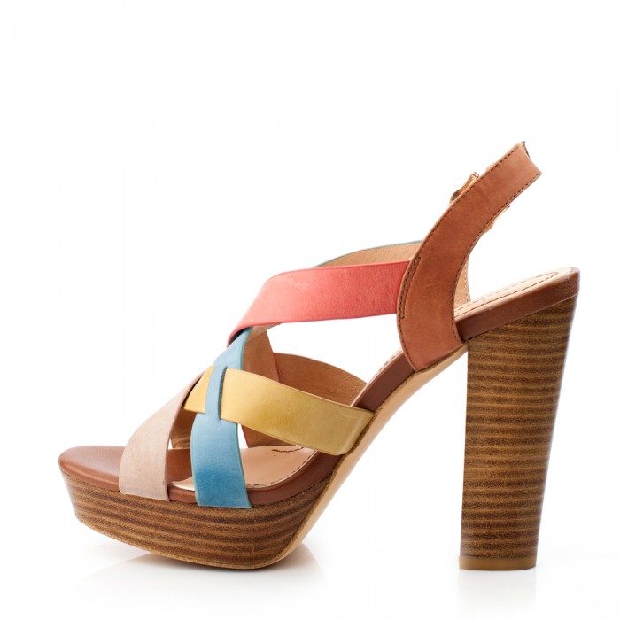 Multicolor high heels