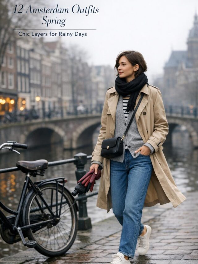 Amsterdam in Spring: 12 Stylish Rain-Ready Outfit Ideas