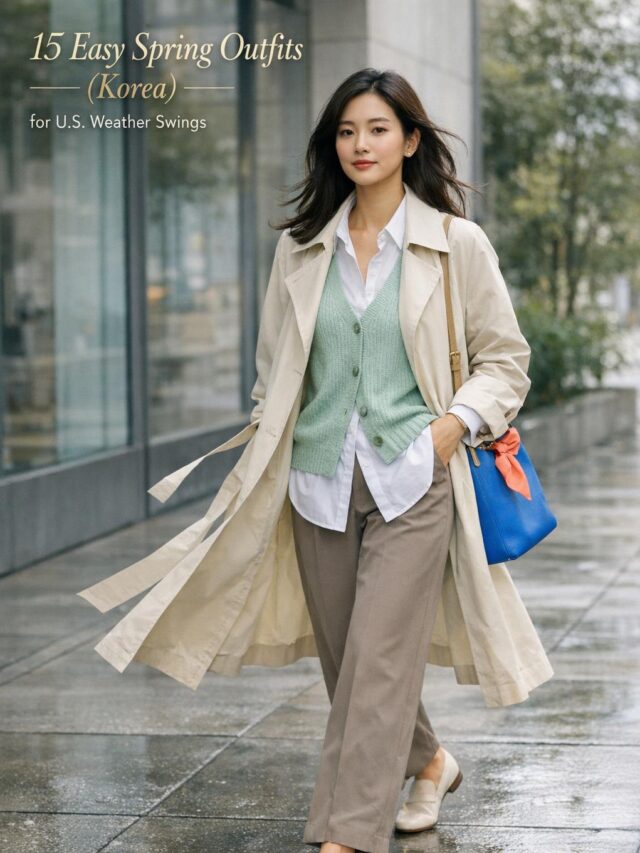 15 Easy Korea Spring Outfits for U.S. Weather Swings