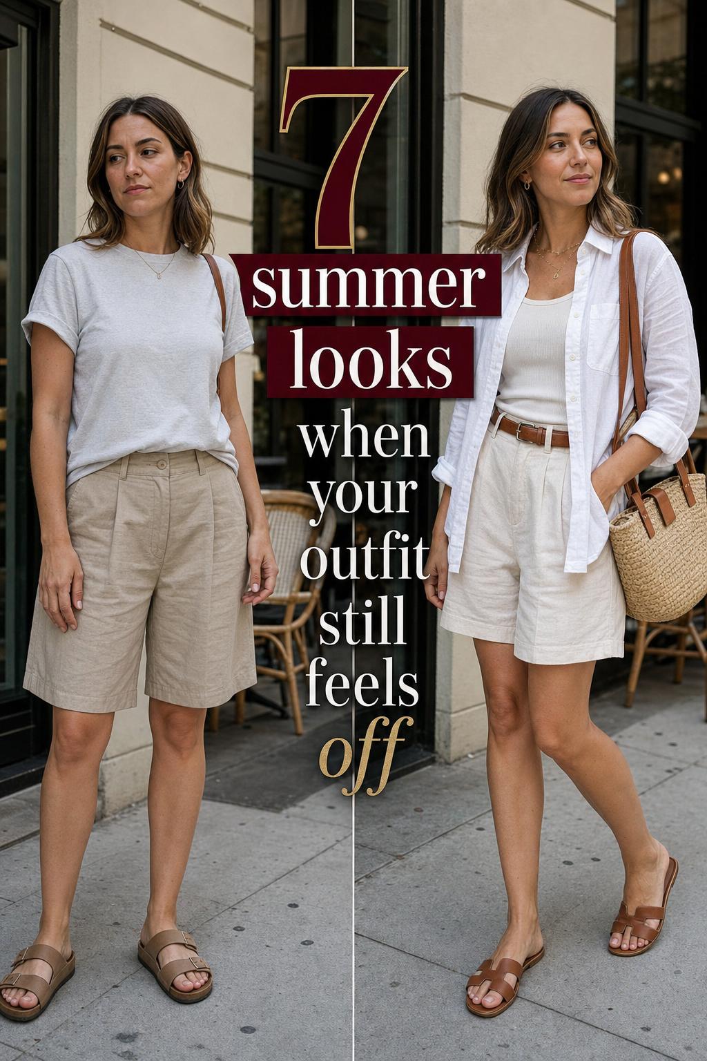 Photographic summer looks featuring breezy outfits in warm sunlight