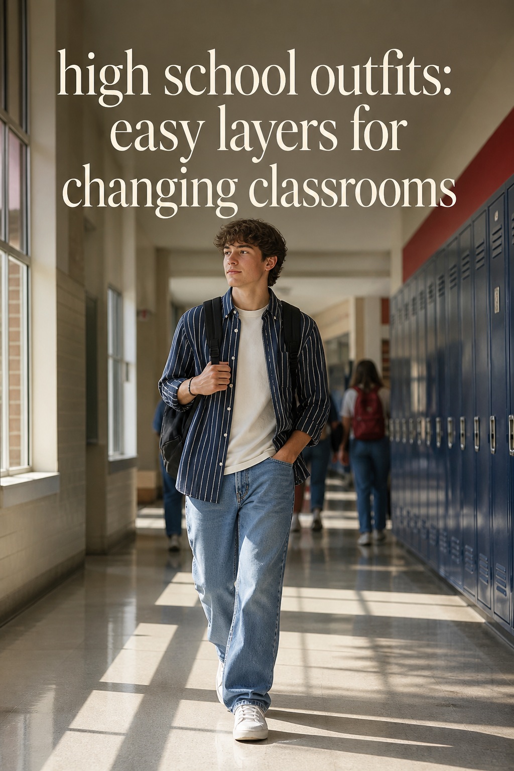 high school outfits with easy layers for changing classrooms