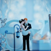 Wedding bride and groom figurine