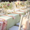 Table setting for an wedding reception